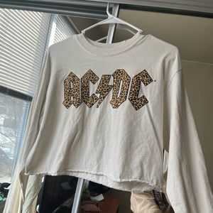 ACDC cropped long sleeve